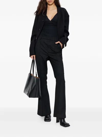 Gestuz Flared Trousers In Black