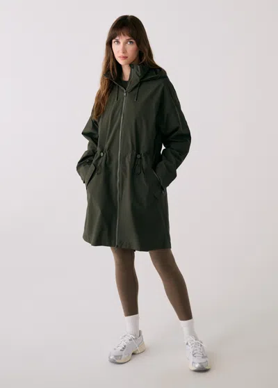 Lole Piper 2.0 Hooded Water Repellent Raincoat In Green