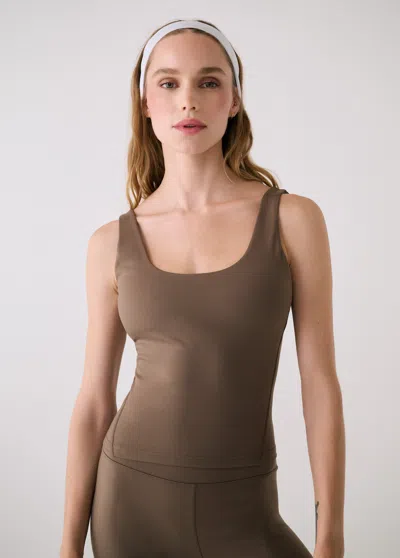 Lole Serene Support Tank In Brown