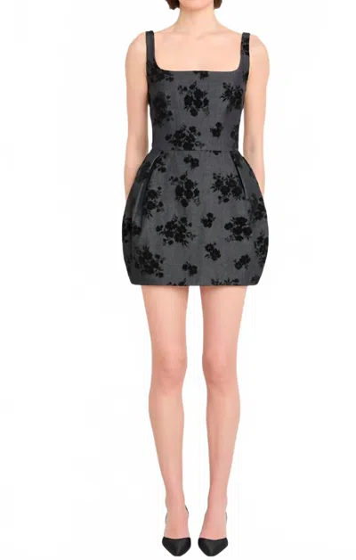 Amanda Uprichard Regency Dress In Indigo In Multi