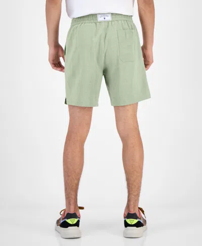 Guess Men's Solid Drawstring Swim Trunks In Black