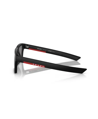 Prada Linea Rossa Rectangle-frame Sunglasses In Black