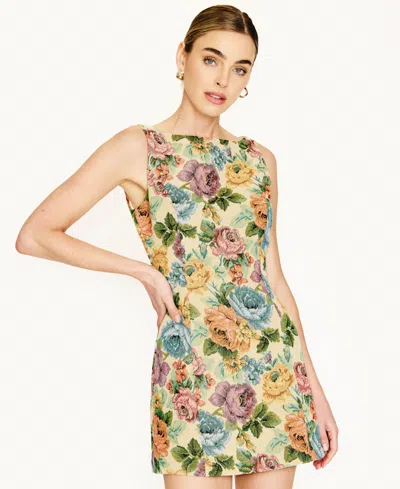 Line & Dot Women's Python Sleeveless Mini Dress In Multi