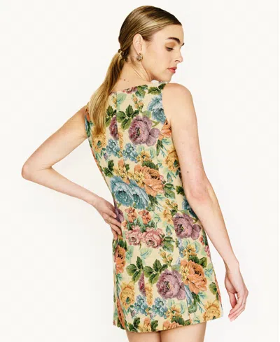 Line & Dot Women's Python Sleeveless Mini Dress In Multi