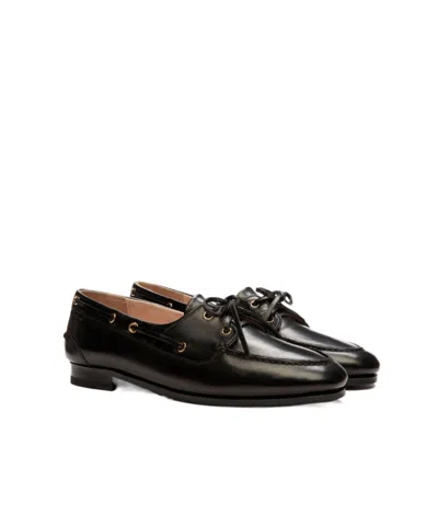 Bally Plume Boat-style Flat Shoes In Black