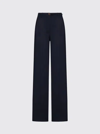 Max Mara Studio Pants In Technical Cady In Blue