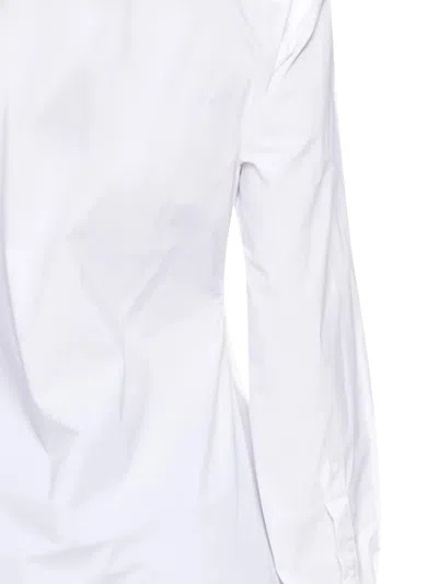 Jean Paul Gaultier Womens White Blue Grey Scanned Bra Stretch-cotton Shirt