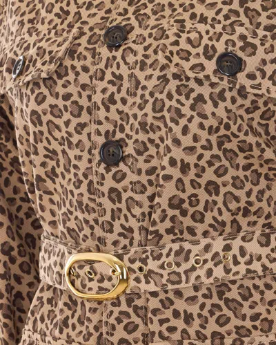 Twinset Leopard-pattern Jacket In Brown