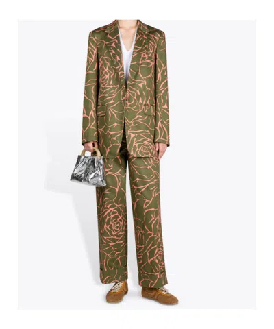 Dries Van Noten Women Beige Low-top Sneakers With Two-tone Lace-up In Suede Woman In Multi