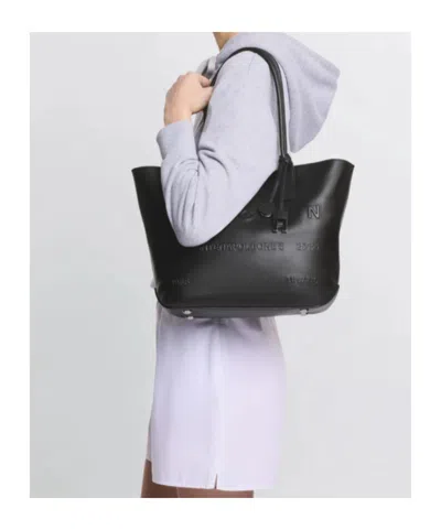 Hogan Address Shopping Bag Small In Black