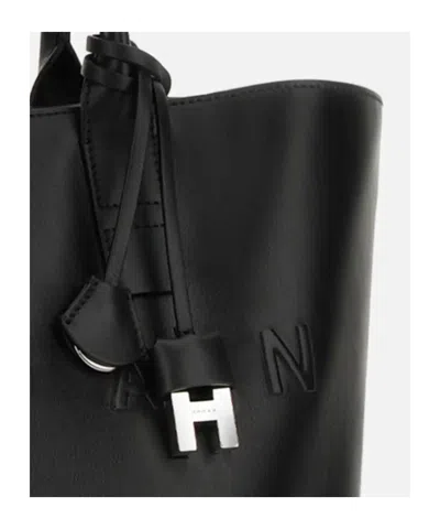 Hogan Address Shopping Bag Small In Black
