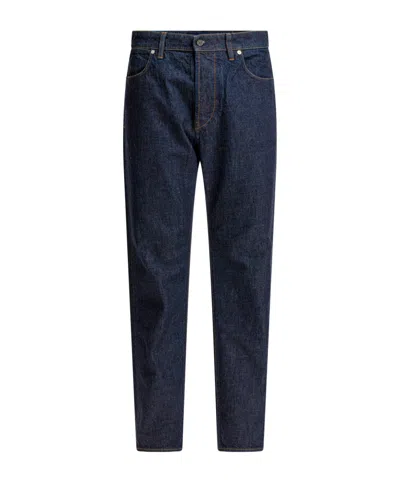 Stone Island Regular-straight-fit Five-pocket Jeans With Rinsed Finish In Blue
