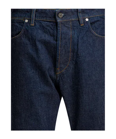 Stone Island Regular-straight-fit Five-pocket Jeans With Rinsed Finish In Blue
