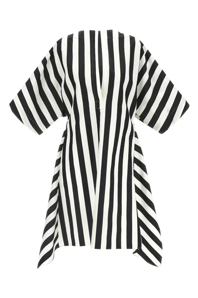 Jacquemus Womens Jacquard Medium Stripes Moisson Striped Cotton And Silk Tunic In Multi