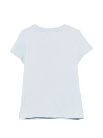 Balmain Button-embellished T-shirt In Blue