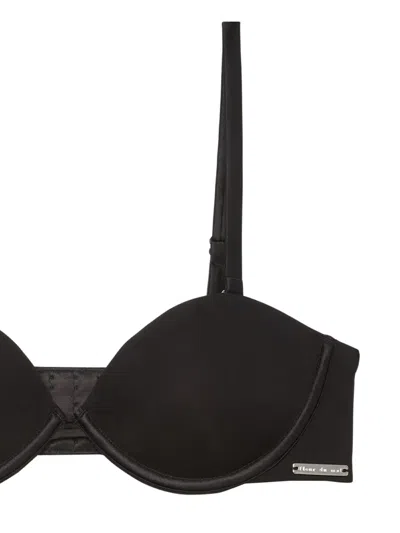 Fleur Du Mal Le Stretch Micro Multi-way Bra In Black