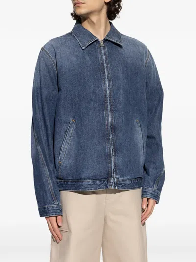 Givenchy Denim Jacket Collared Design Front Pockets In Blue