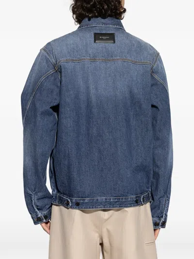 Givenchy Denim Jacket Collared Design Front Pockets In Blue