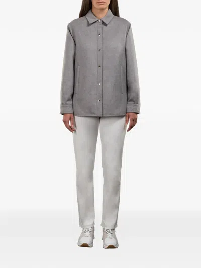 Moorer Kinsale Buttoned Jacket In Gray