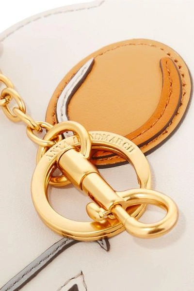 Shop Anya Hindmarch Egg Leather Keychain