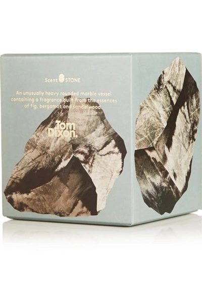 Shop Tom Dixon Stone Medium Scented Candle, 245g In Colorless