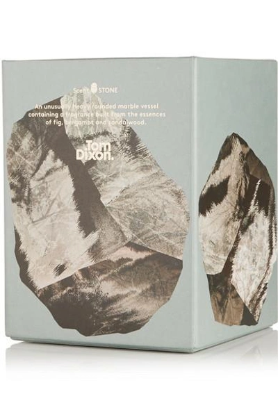 Shop Tom Dixon Stone Large Scented Candle, 540g In Colorless