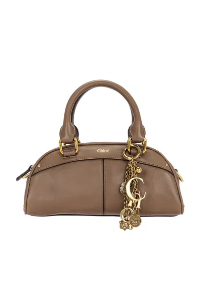 Chloé Small Bowling Bag In Brown