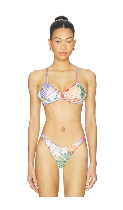 Maaji Jady Reversible Bikini Top In Multi