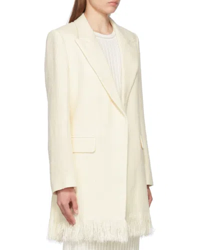 Chloé Cut Short Coat In White