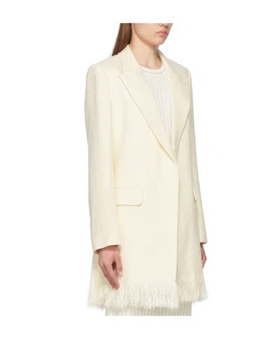 Chloé Cut Short Coat In White