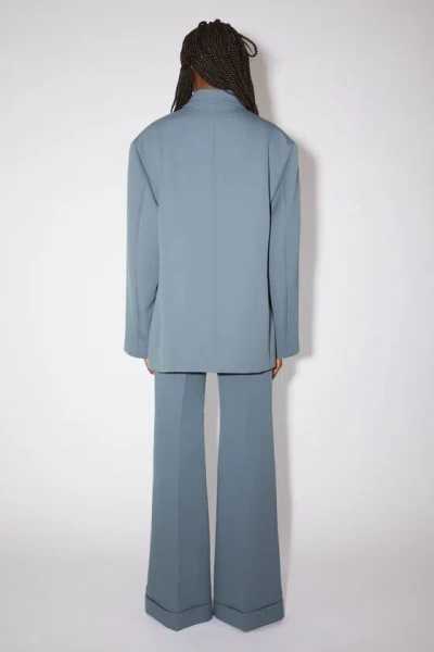 Acne Studios Double-breasted Button-fastening Jacket In Blue