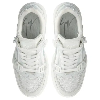 Giuseppe Zanotti Gz-ghost Zip Embellished Sneakers In Gray