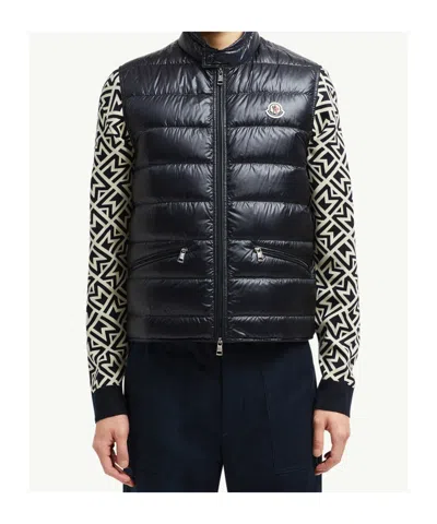 Moncler Gui Packable Down Gilet In Blue