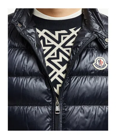 Moncler Gui Packable Down Gilet In Blue