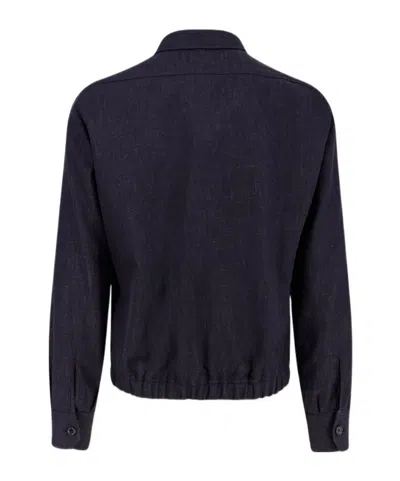 Lardini Lapel Jacket In Black