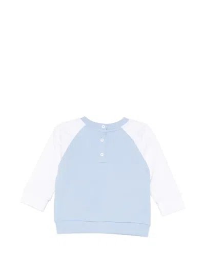 Balmain Graphic Sweatshirt In Blue