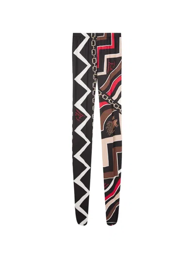 Pucci Istrice-print Tights In Multi