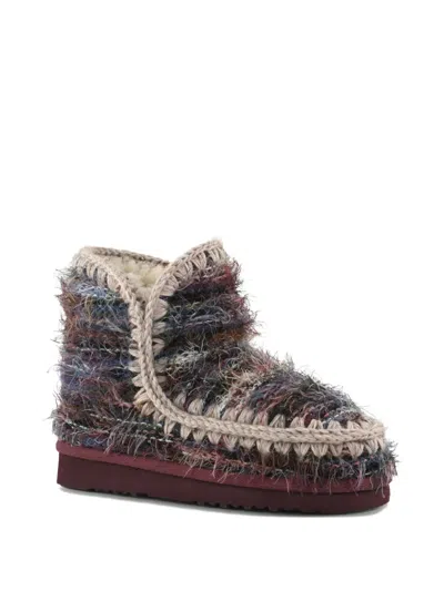 Mou Eskimo 18 Wool Ankle Boots In Multi