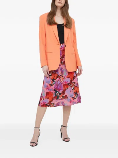 Joop Buttoned Blazer In Orange