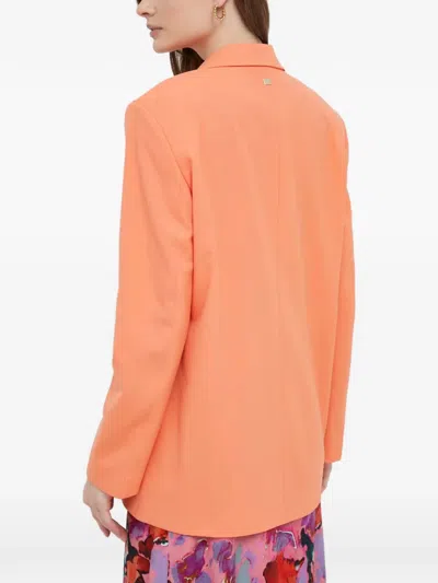 Joop Buttoned Blazer In Orange