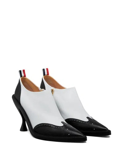 Thom Browne 90mm Wingtip Leather Boots In Multi