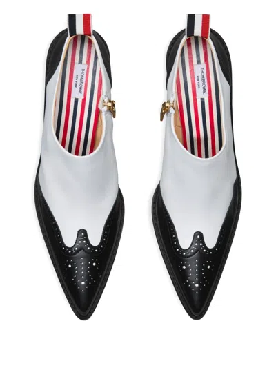 Thom Browne 90mm Wingtip Leather Boots In Multi