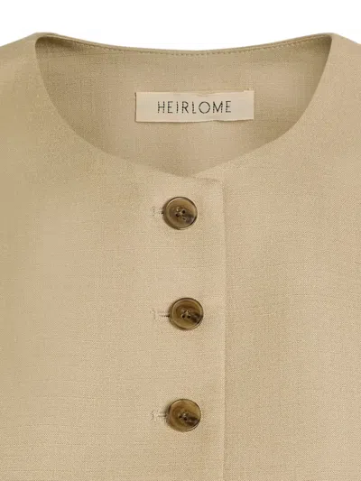 Heirlome Button-up Top In Neutral