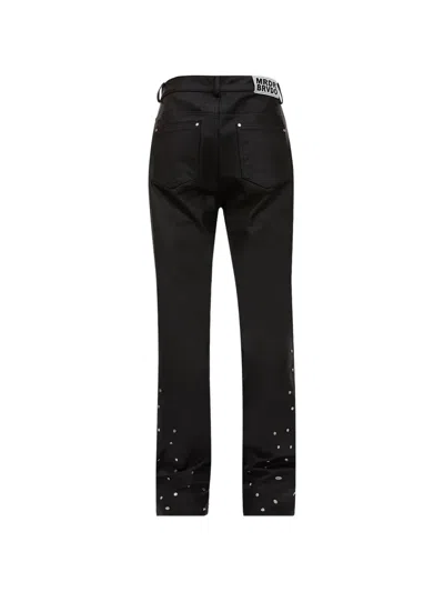 Who Decides War Stud-embellished Trousers In Black
