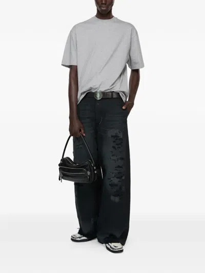 Acne Studios Short Sleeve T-shirt In Gray