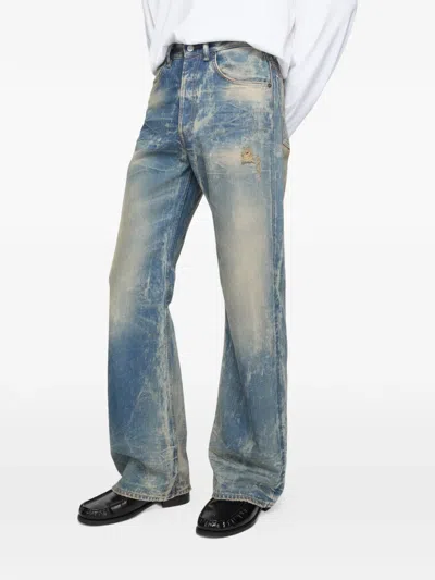 Acne Studios Distressed Denim Jeans In Blue
