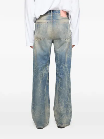 Acne Studios Distressed Denim Jeans In Blue