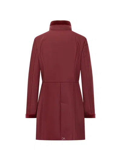 Fay Virginia Toggle Coat In Red