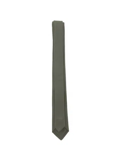 Paolo Pecora Plain Tie In Green