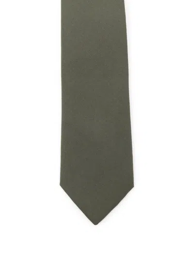 Paolo Pecora Plain Tie In Green